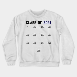 Class of 2031 Grow With Me Crewneck Sweatshirt